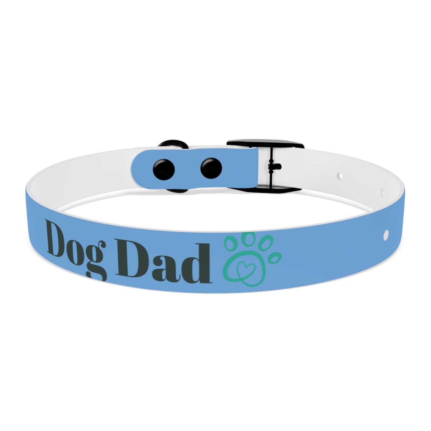 Personalized Dog Dad Collar - Adjustable Blue Pet Accessory