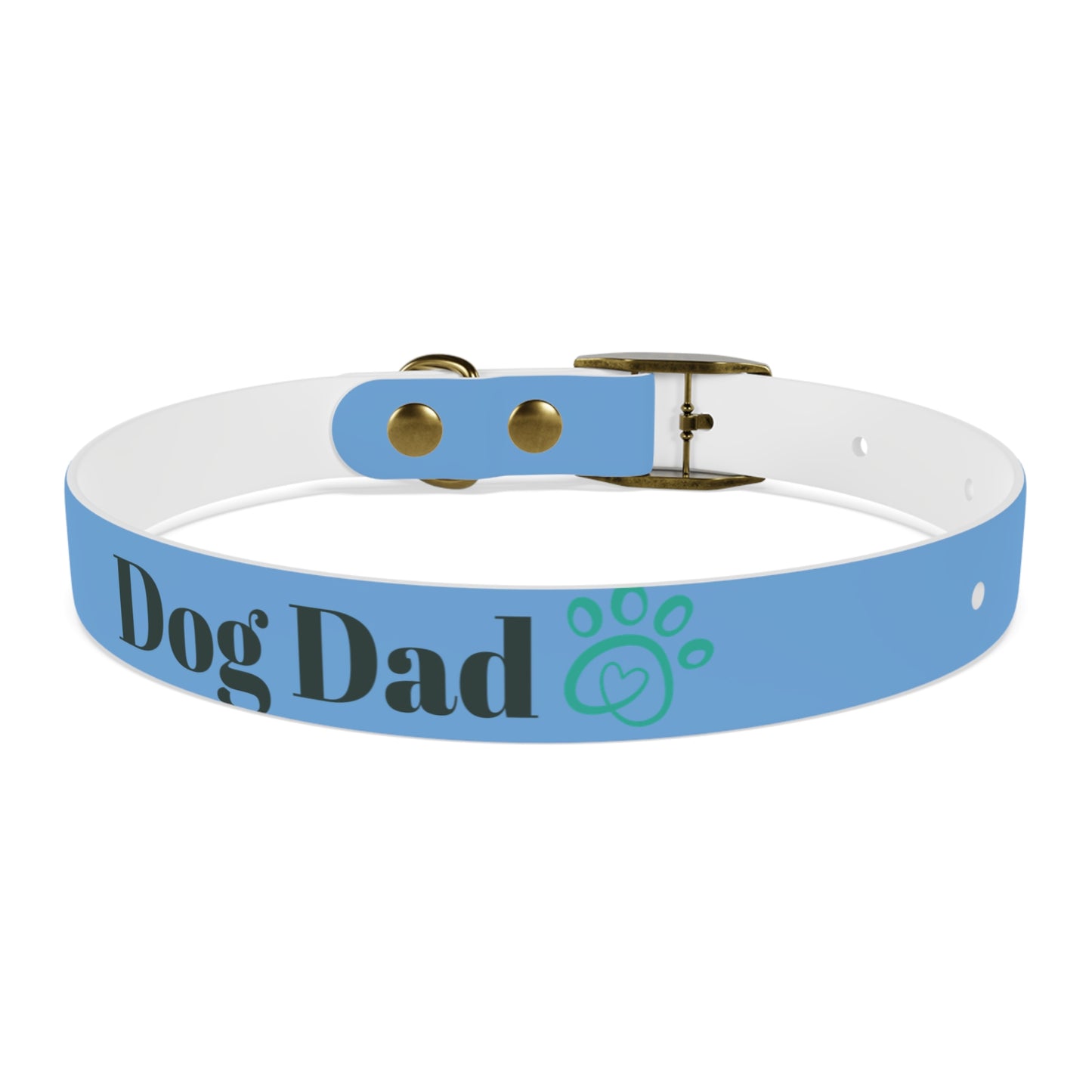 Personalized Dog Dad Collar - Adjustable Blue Pet Accessory