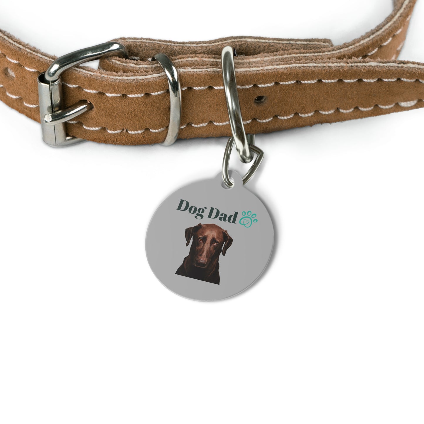 Personalized Dog Dad Pet Tag - Customizable with Name - Perfect Gift for Dog Lovers