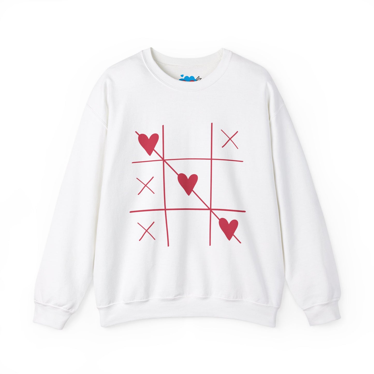 Valentine's Day Heart Sweatshirt - Unisex Heavy Blend™ Crewneck with Romantic Design