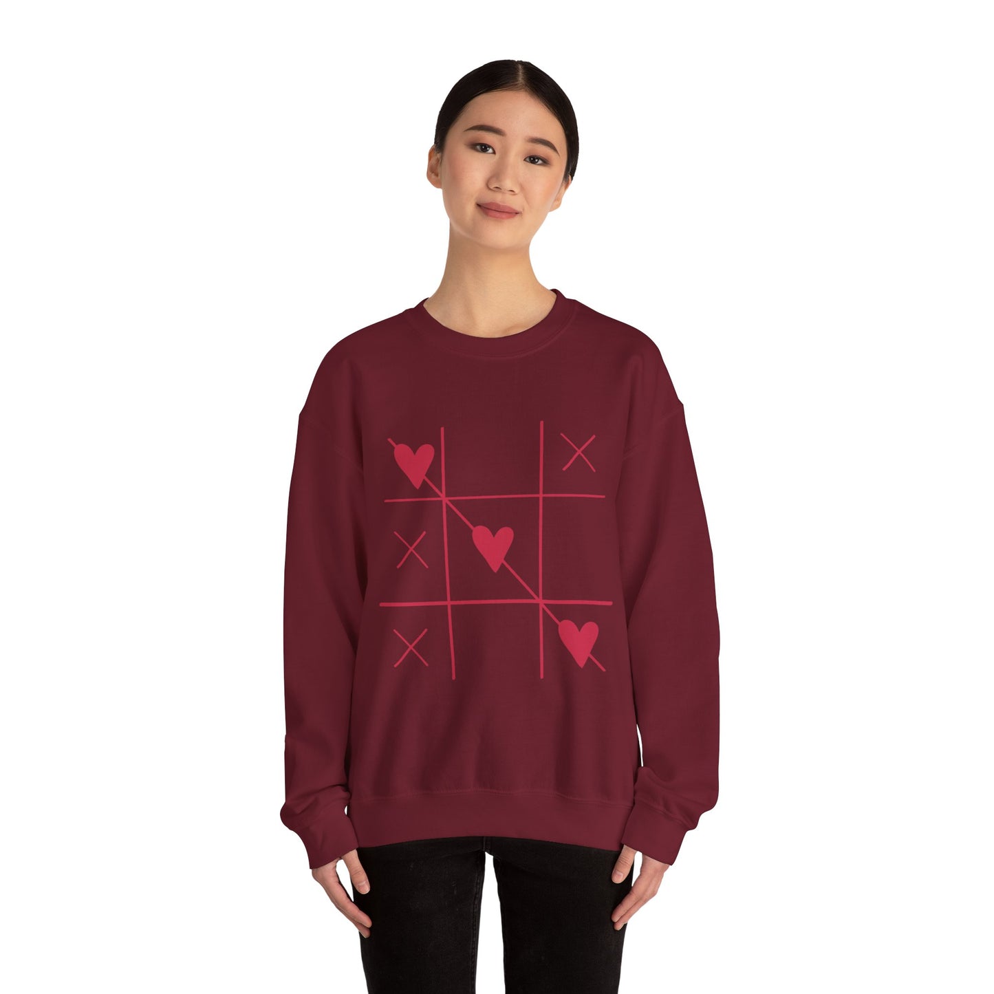 Valentine's Day Heart Sweatshirt - Unisex Heavy Blend™ Crewneck with Romantic Design