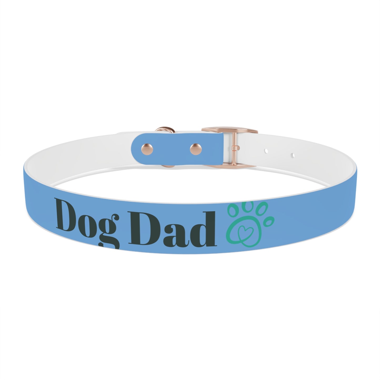 Personalized Dog Dad Collar - Adjustable Blue Pet Accessory