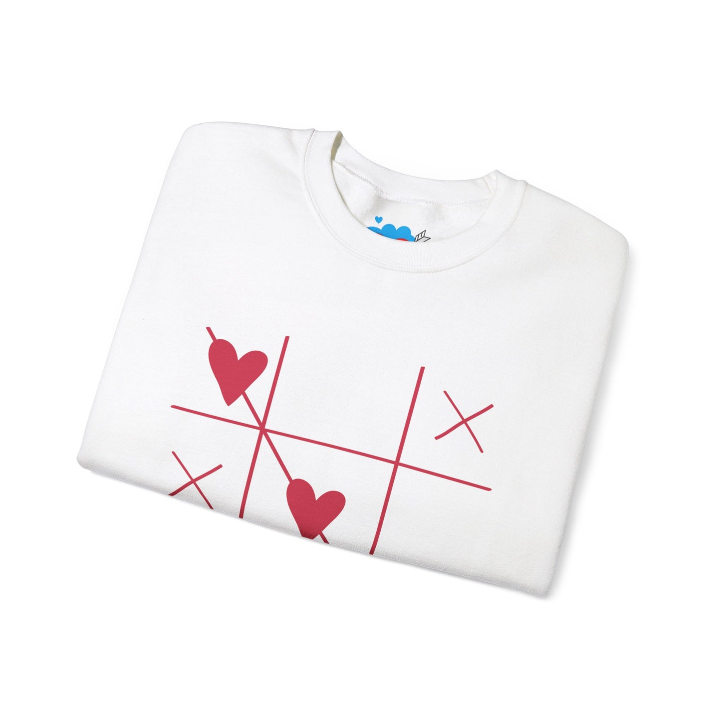 Valentine's Day Heart Sweatshirt - Unisex Heavy Blend™ Crewneck with Romantic Design