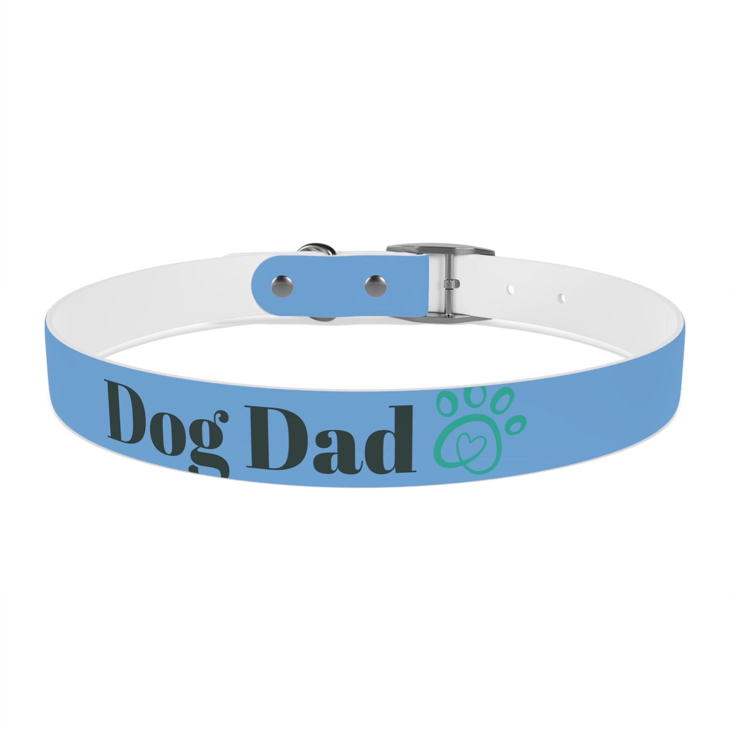 Personalized Dog Dad Collar - Adjustable Blue Pet Accessory