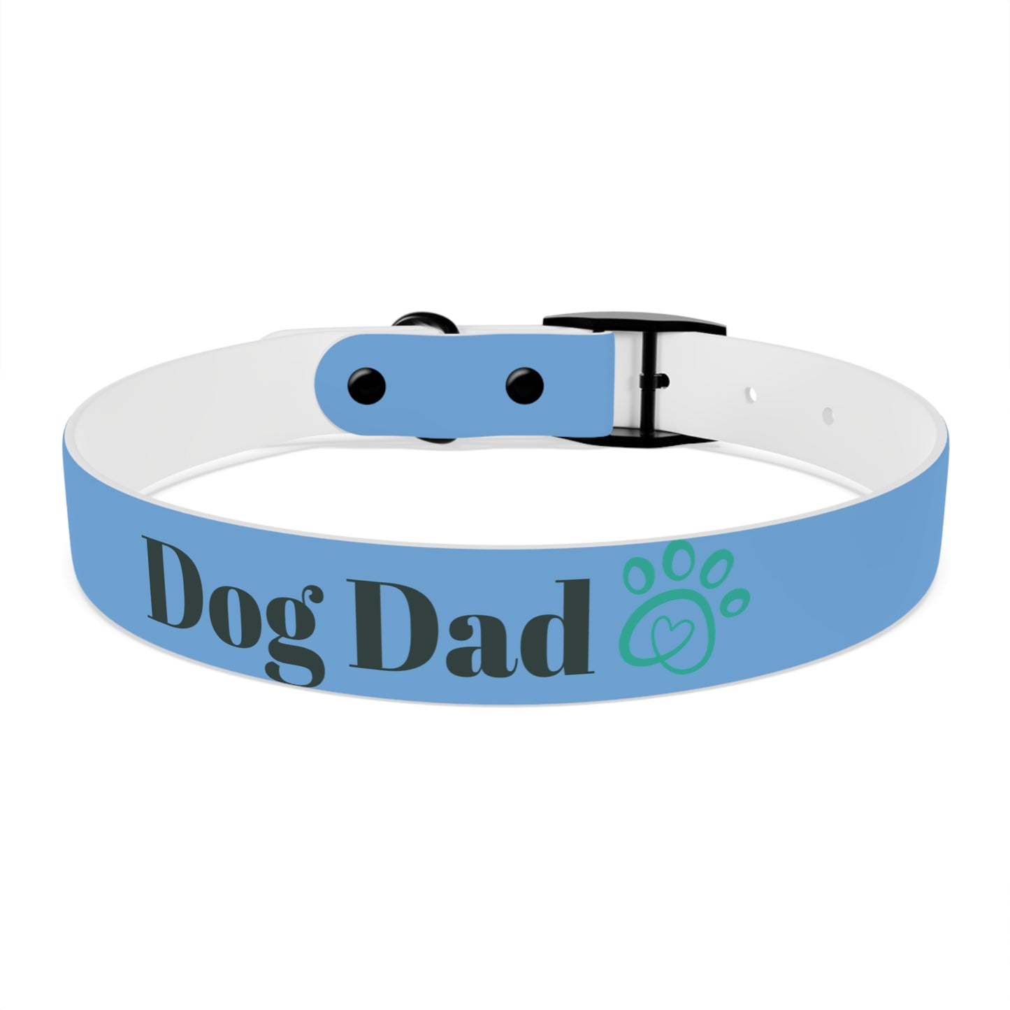 Personalized Dog Dad Collar - Adjustable Blue Pet Accessory