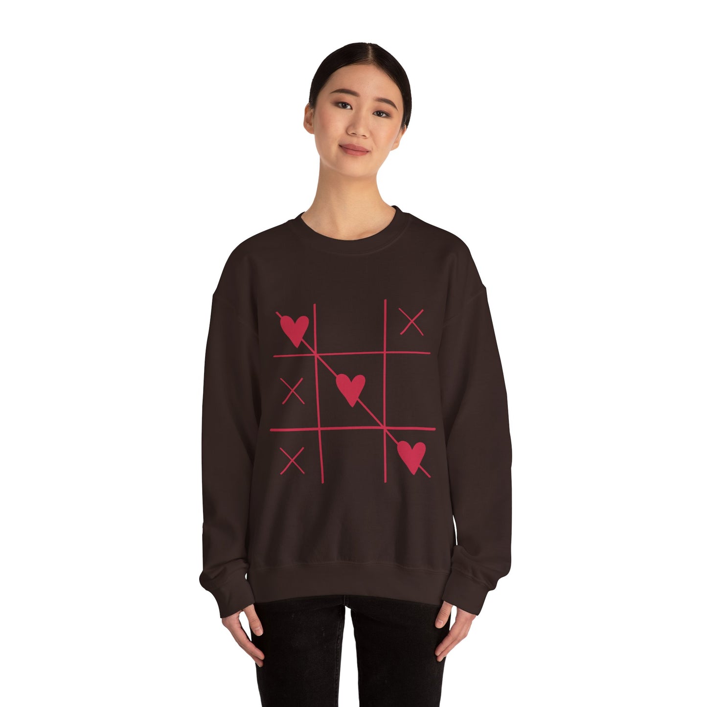 Valentine's Day Heart Sweatshirt - Unisex Heavy Blend™ Crewneck with Romantic Design