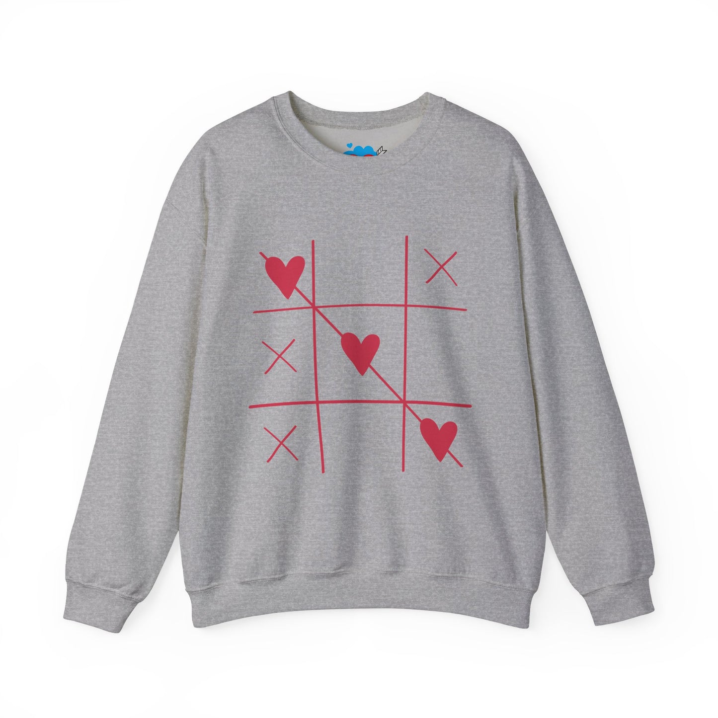 Valentine's Day Heart Sweatshirt - Unisex Heavy Blend™ Crewneck with Romantic Design