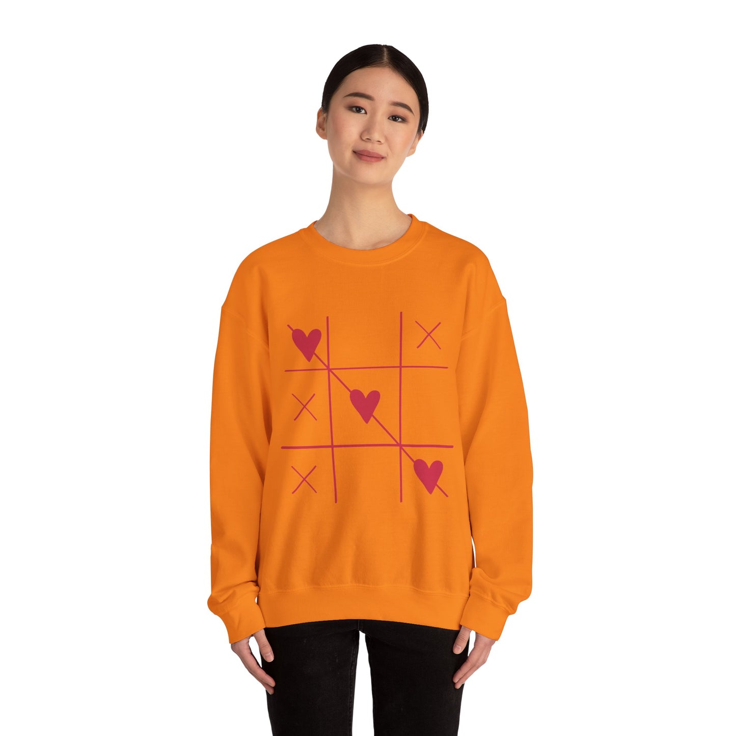 Valentine's Day Heart Sweatshirt - Unisex Heavy Blend™ Crewneck with Romantic Design