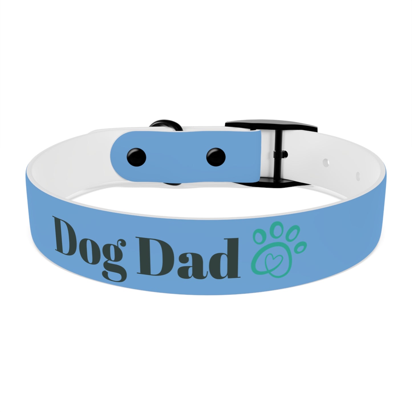 Personalized Dog Dad Collar - Adjustable Blue Pet Accessory