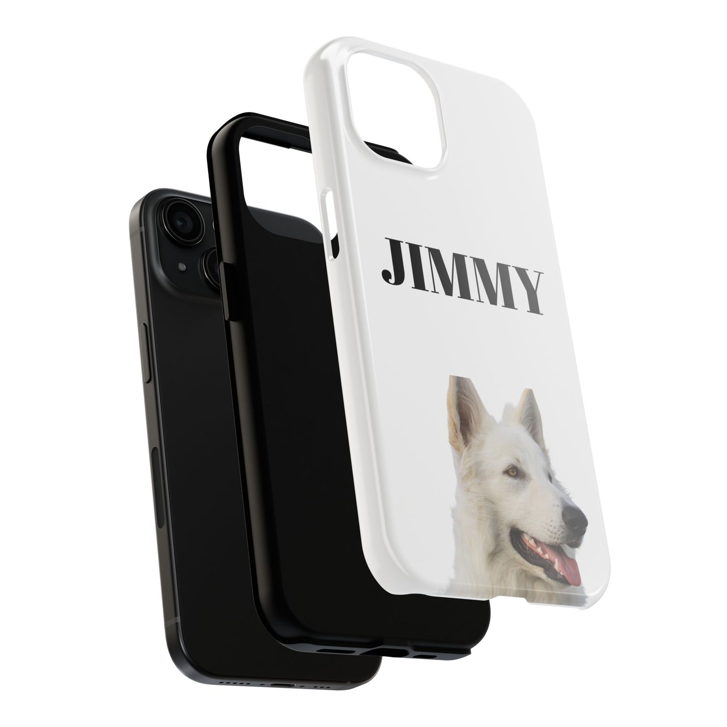 Benutzerdefinierte robuste Handyhülle mit Hundedesign - Personalisiert Jimmy