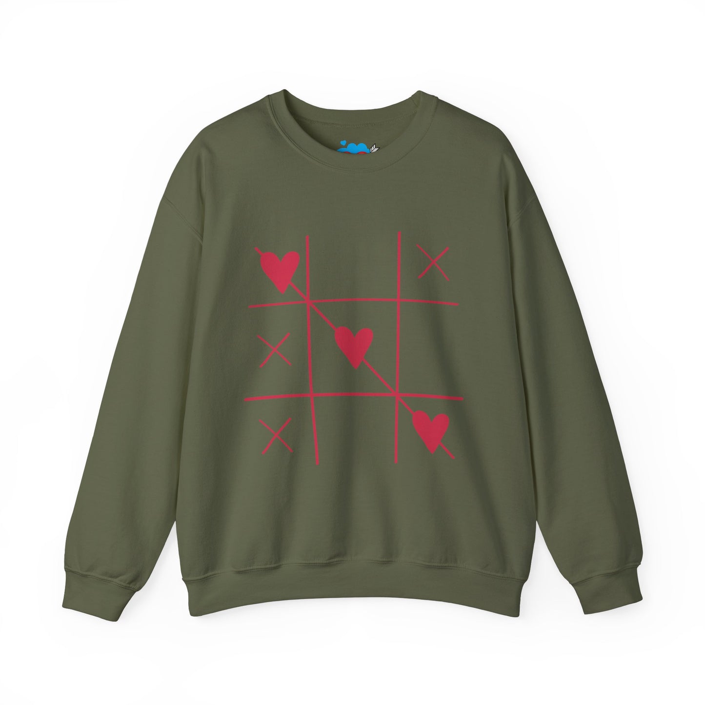 Valentine's Day Heart Sweatshirt - Unisex Heavy Blend™ Crewneck with Romantic Design