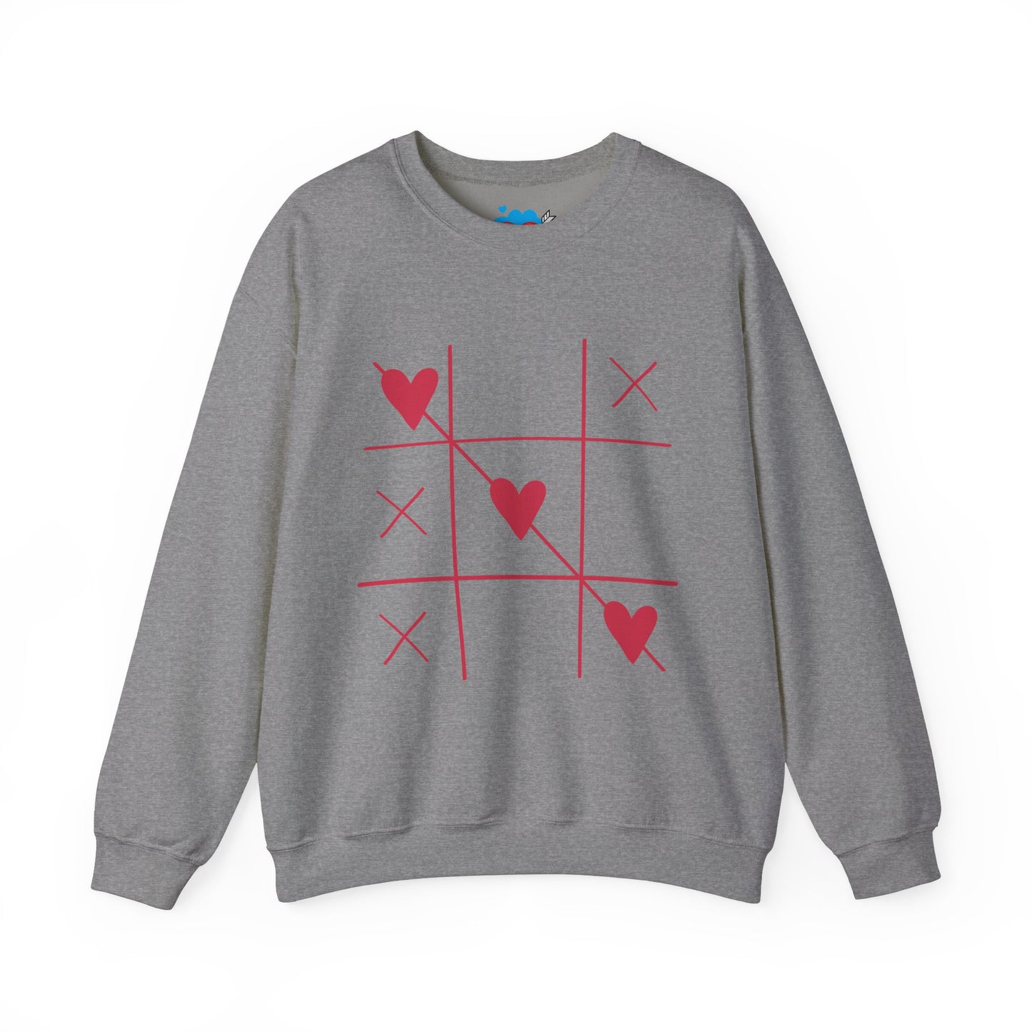 Valentine's Day Heart Sweatshirt - Unisex Heavy Blend™ Crewneck with Romantic Design