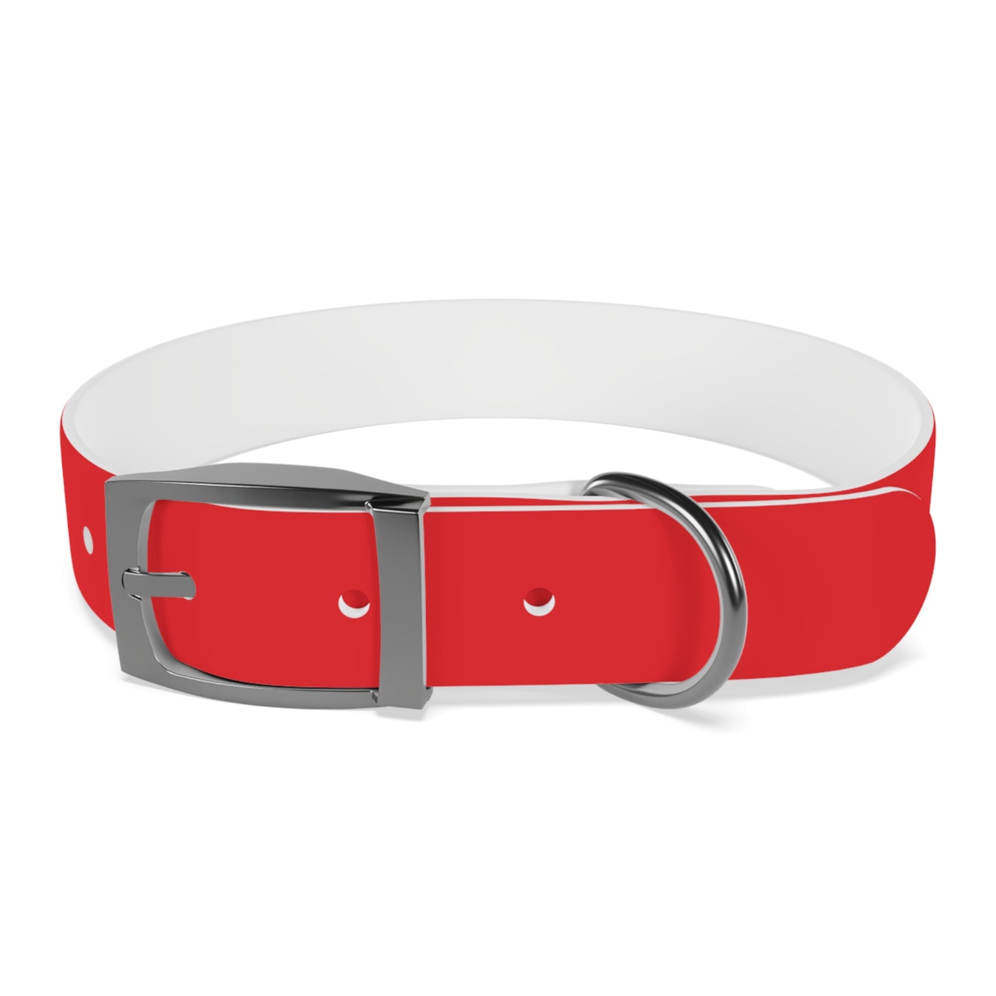 Personalized Dog Collar - Red "Dog Mom" Design for Stylish Pet Owners