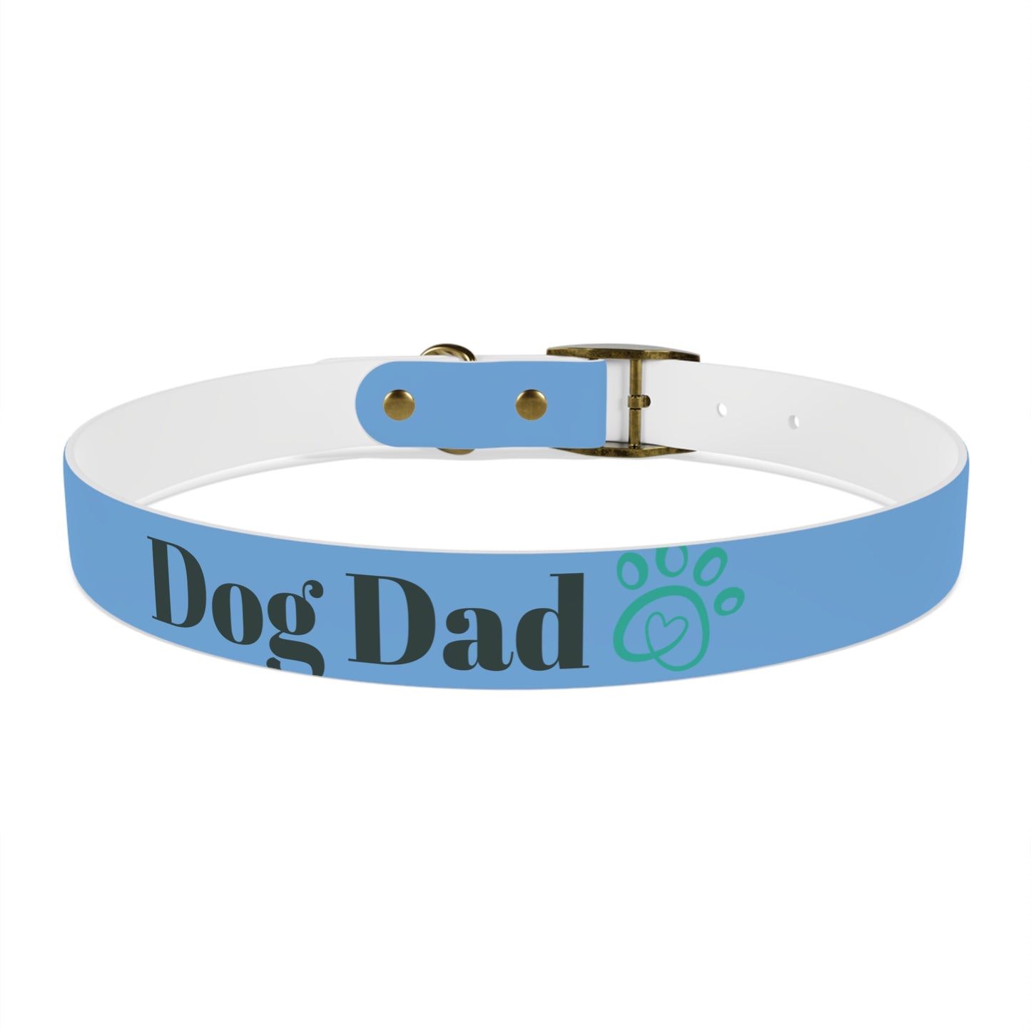 Personalized Dog Dad Collar - Adjustable Blue Pet Accessory