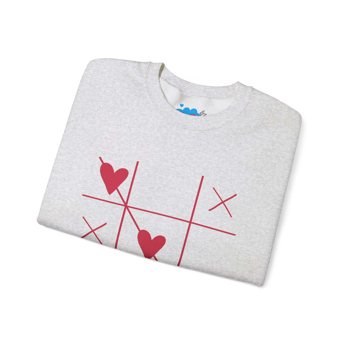 Valentine's Day Heart Sweatshirt - Unisex Heavy Blend™ Crewneck with Romantic Design