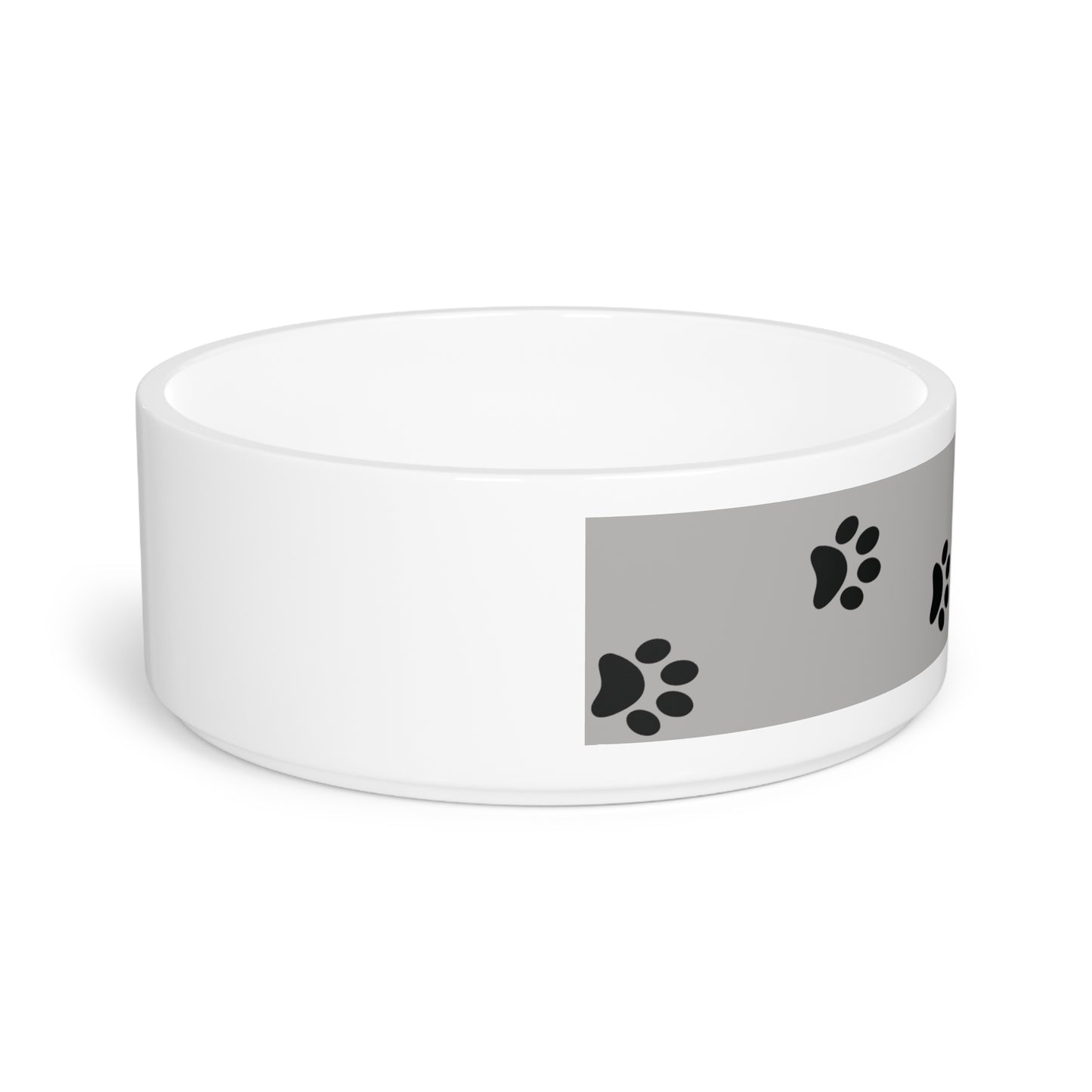 Stylish Pet Bowl with Paw Print Design - Perfect for Pet Lovers