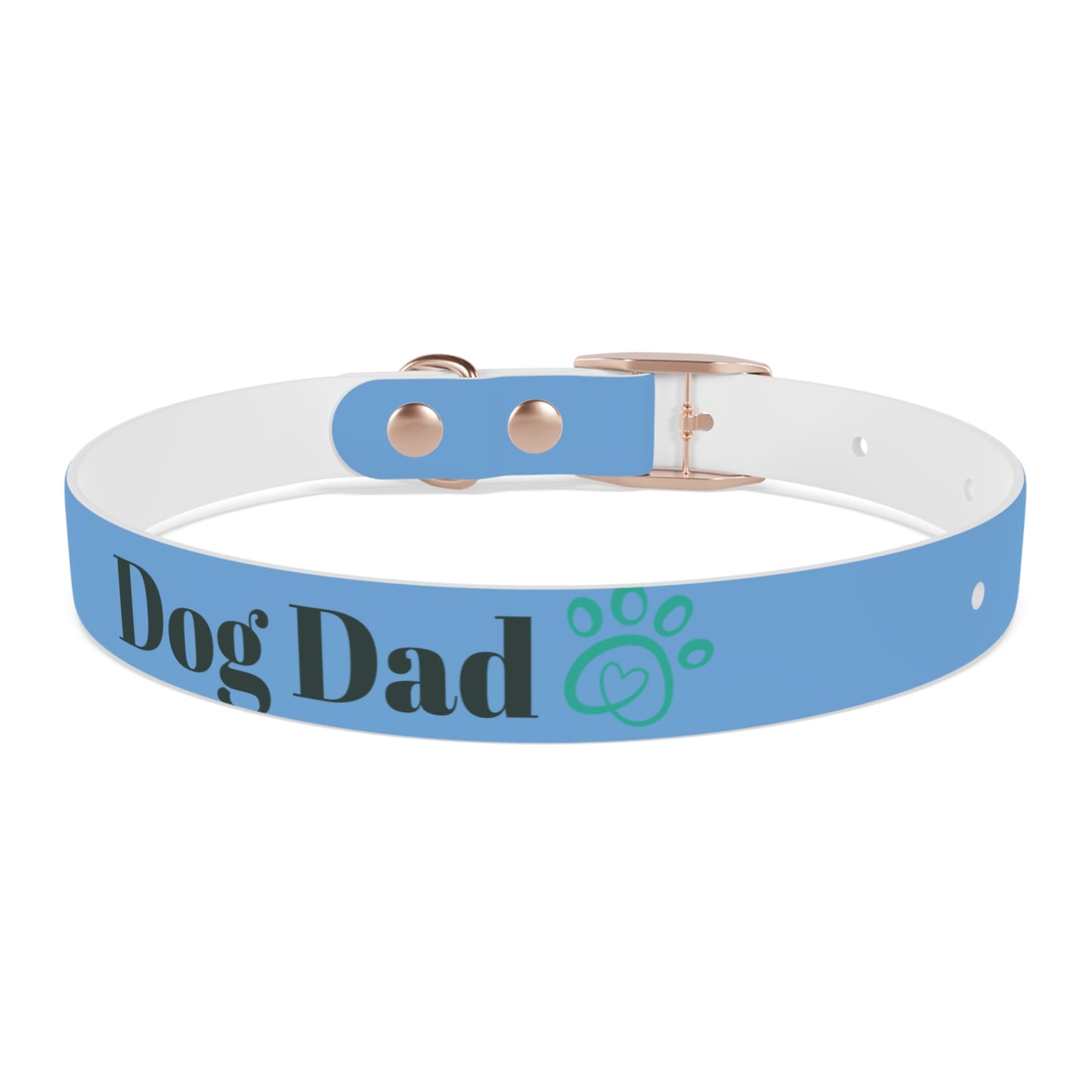 Personalized Dog Dad Collar - Adjustable Blue Pet Accessory