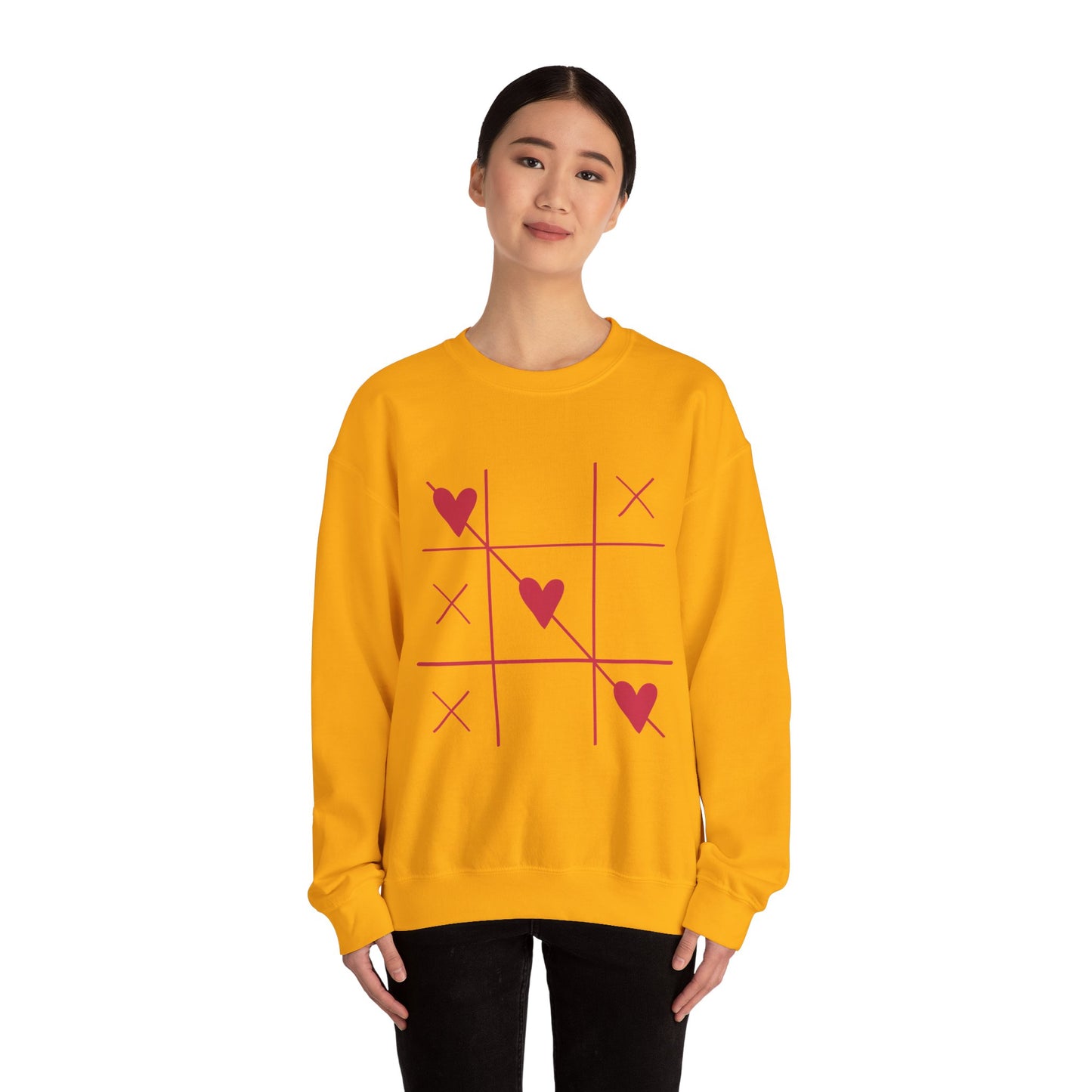 Valentine's Day Heart Sweatshirt - Unisex Heavy Blend™ Crewneck with Romantic Design