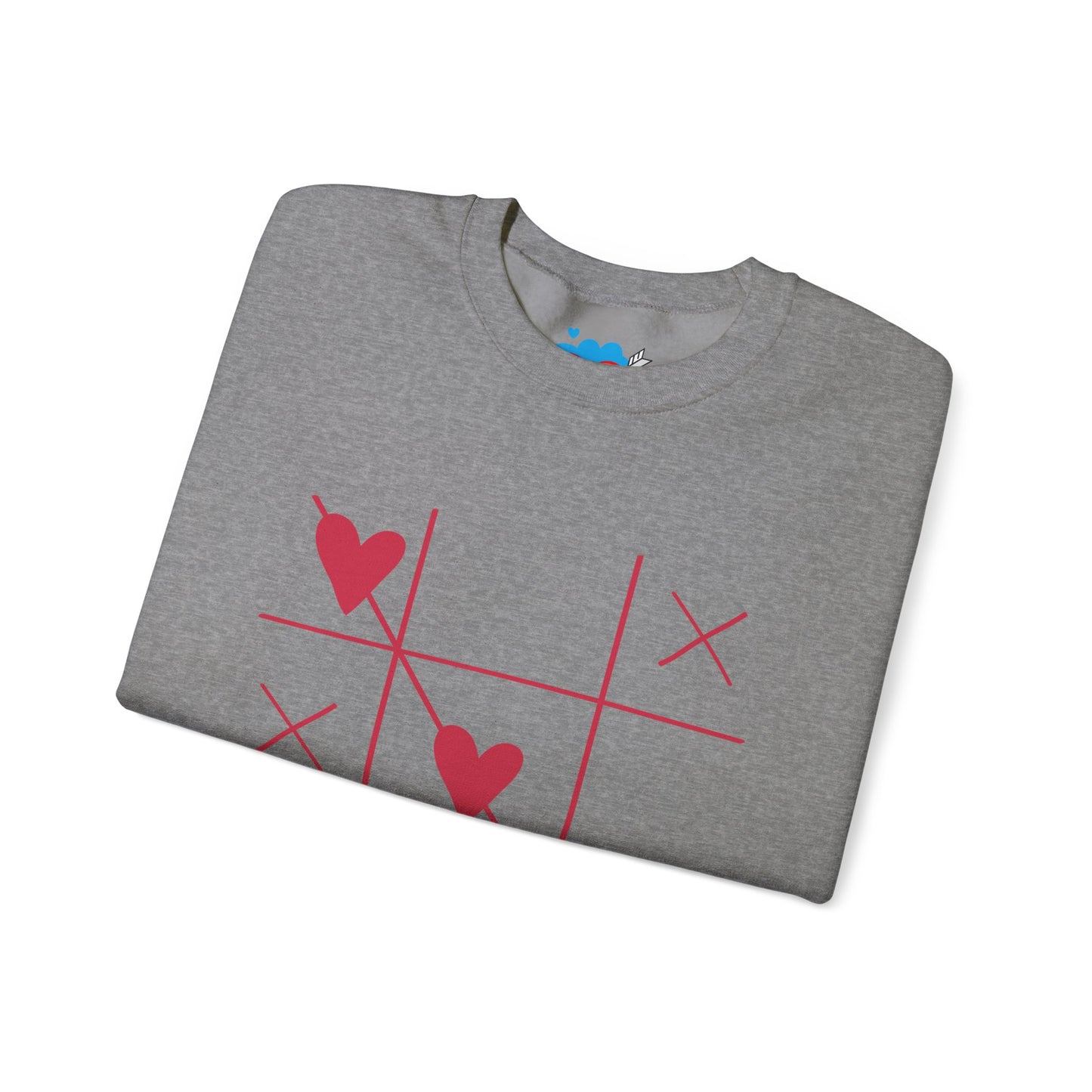 Valentine's Day Heart Sweatshirt - Unisex Heavy Blend™ Crewneck with Romantic Design