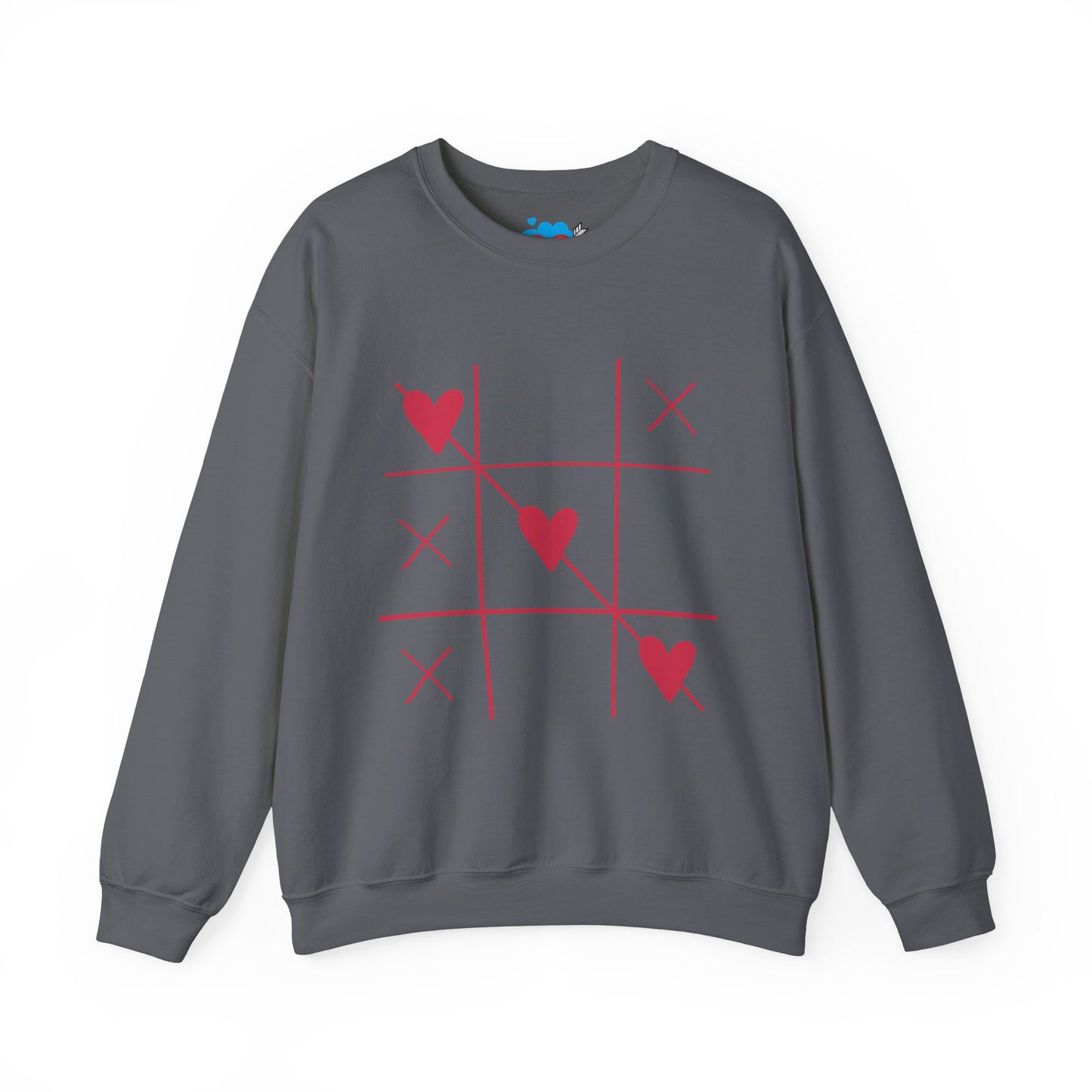 Valentine's Day Heart Sweatshirt - Unisex Heavy Blend™ Crewneck with Romantic Design