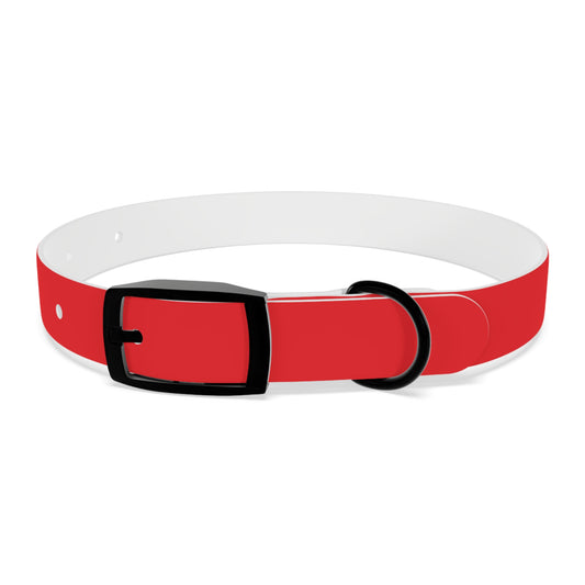 Personalized Dog Collar - Red "Dog Mom" Design for Stylish Pet Owners