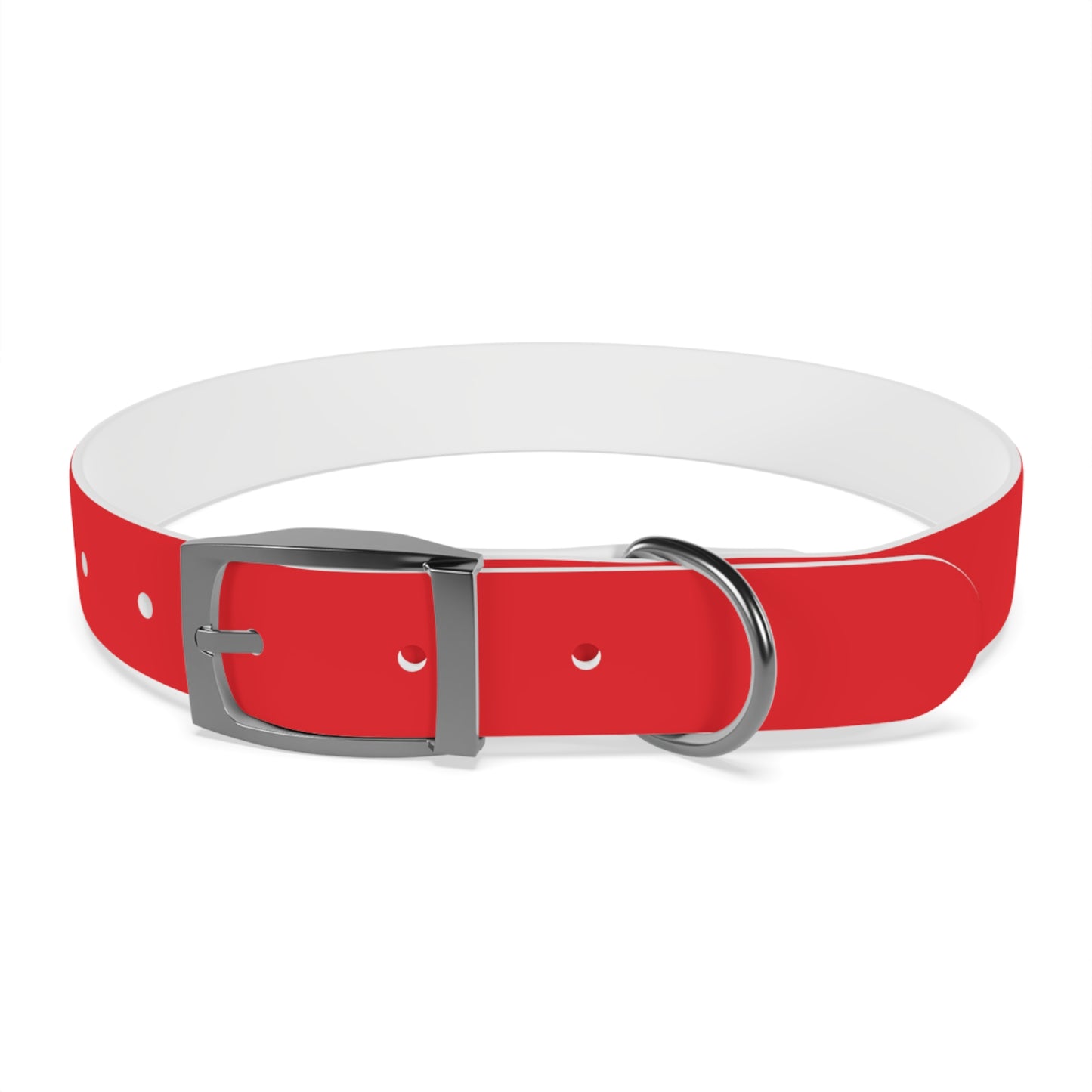 Personalized Dog Collar - Red "Dog Mom" Design for Stylish Pet Owners