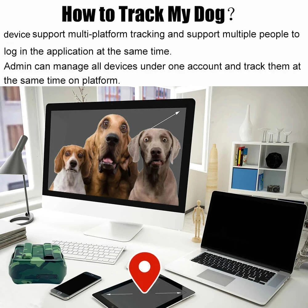 Pet Tracker Large Animal Collar with Free App