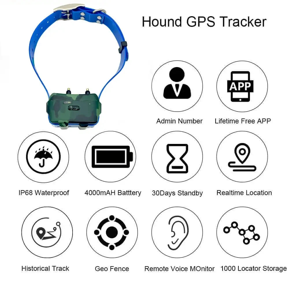 Pet Tracker Large Animal Collar with Free App