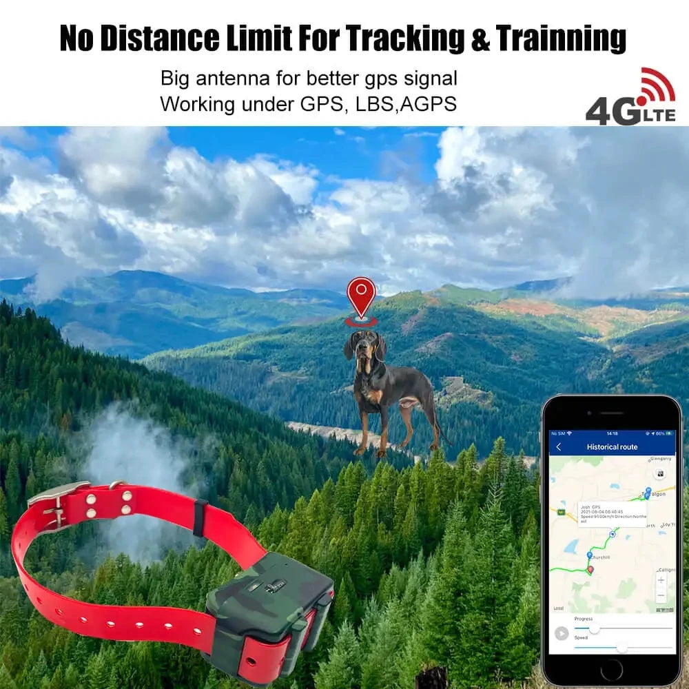 Pet Tracker Large Animal Collar with Free App