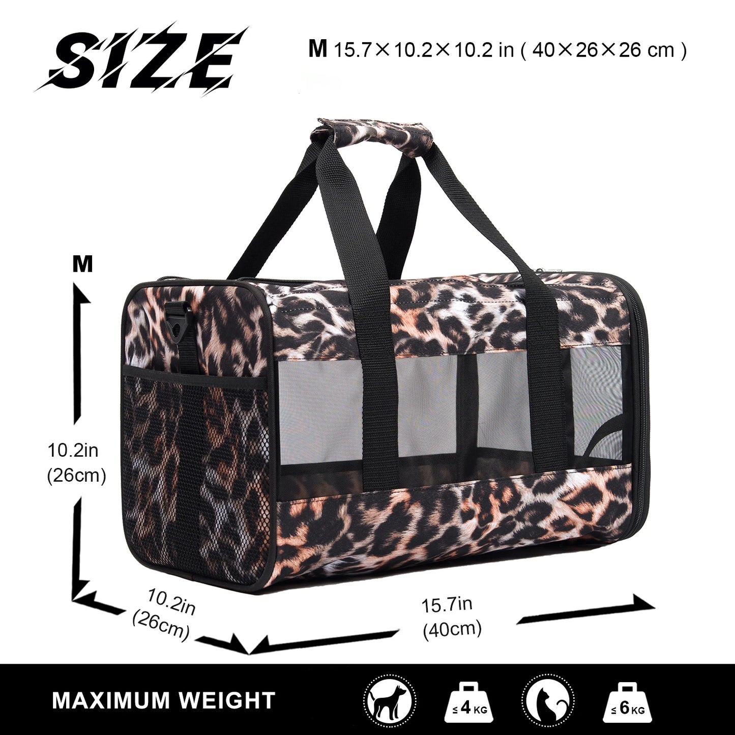 Small Pet Cat Carrier Bag Transport Breathable Fashion Handbag