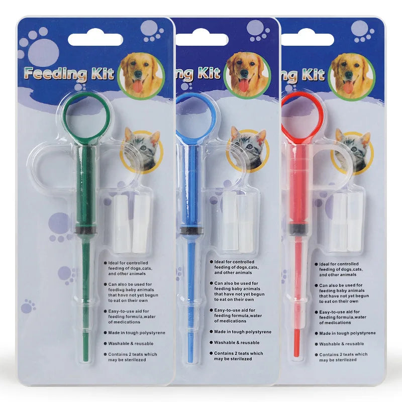 1pc Pet Cat Syringe Dog Medicine Feeder