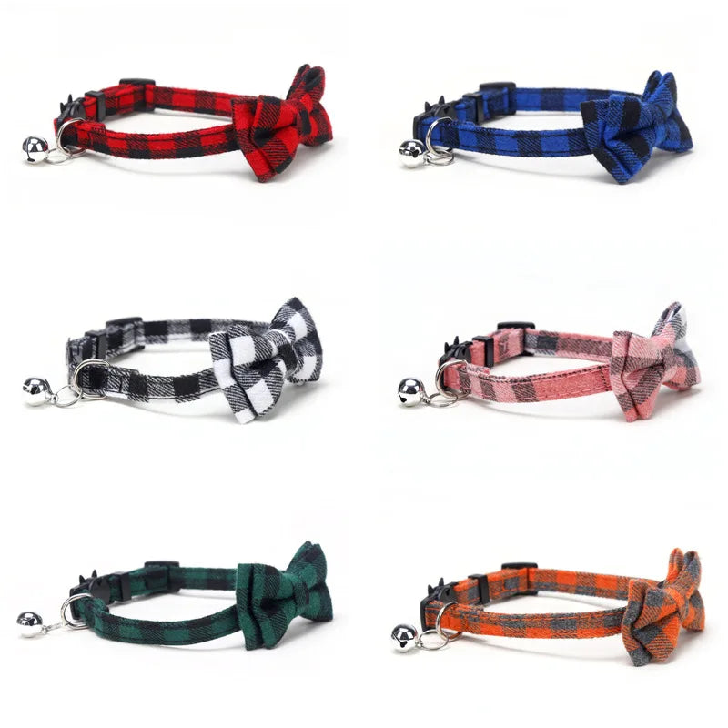 Dog Collar With Sash Small Bell For Cats