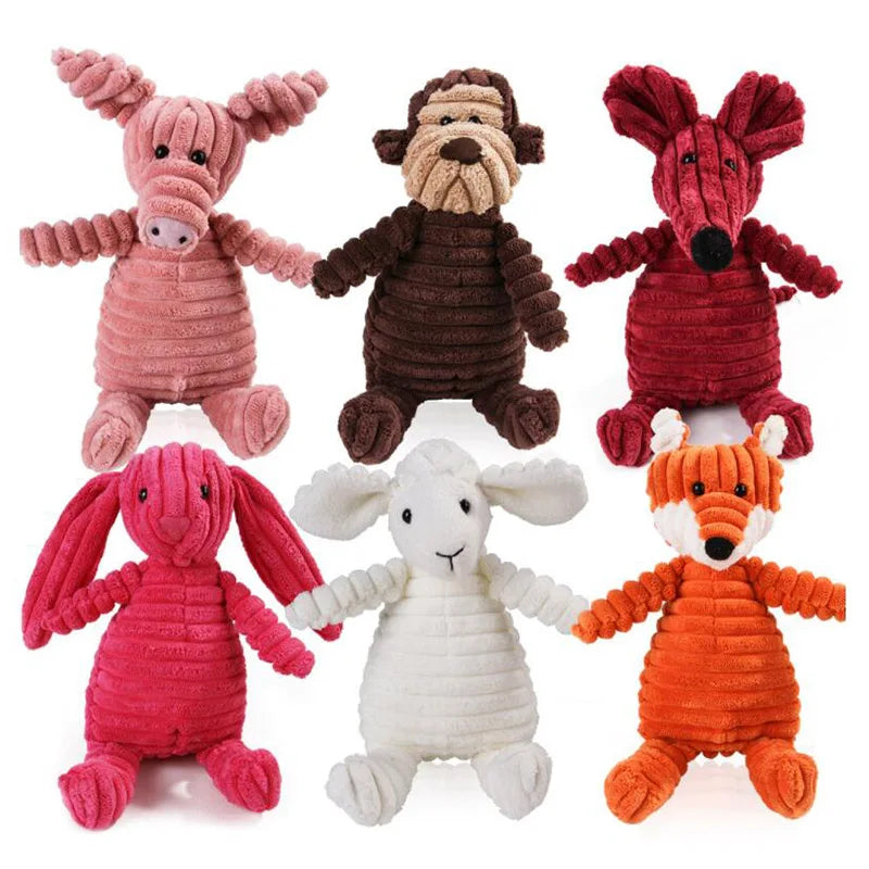 Plush Dog Toy Animals Shape Bite Resistant