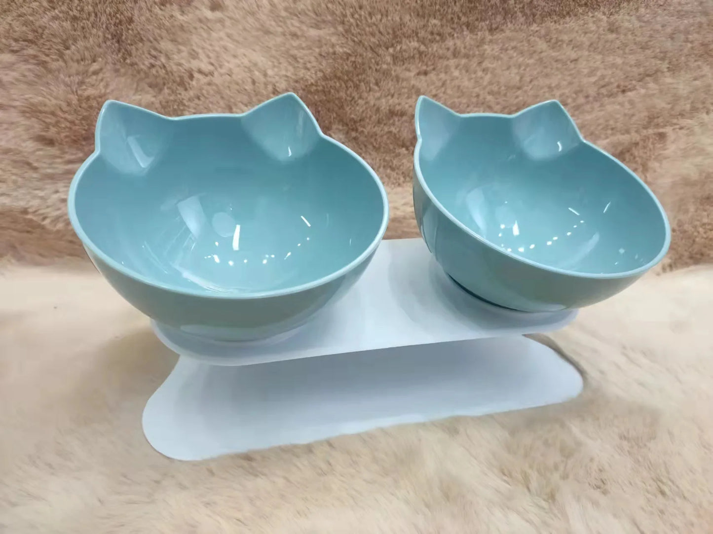 Non-Slip Double Bowls Pet Water Food