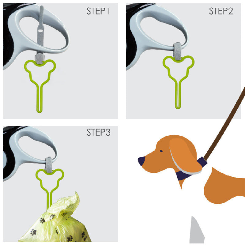 Pet Poop Bag Holder Hands-free Fixed Clip