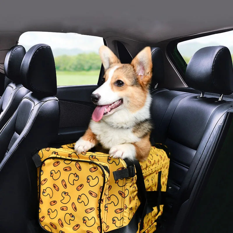 Large Pet Dog Car Carrier Seat Bag Foldable Waterproof Mesh Bags