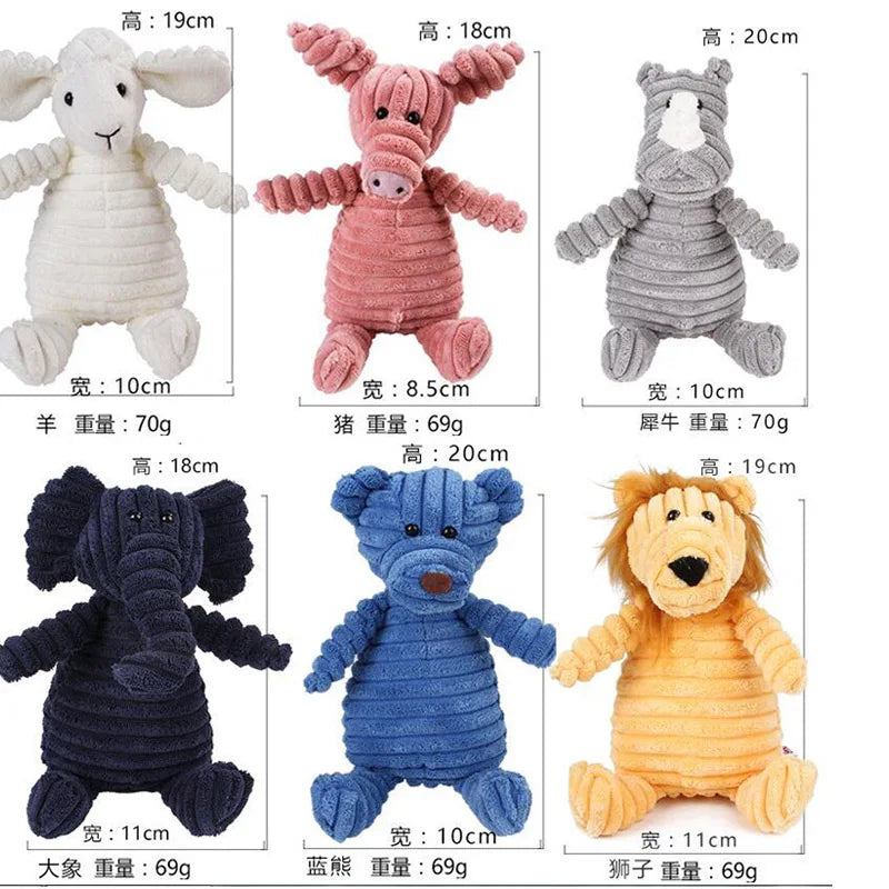 Plush Dog Toy Animals Shape Bite Resistant