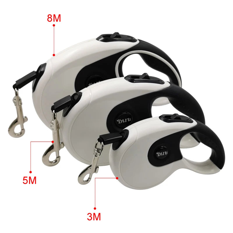 3m 5m 8m Retractable Leash For Dogs Durable Nylon Pet Walking Running Leash