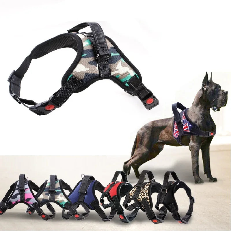 Nylon Heavy Duty Dog Pet Harness Collar Adjustable