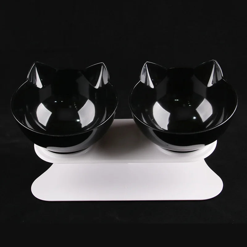 Non-Slip Double Bowls Pet Water Food