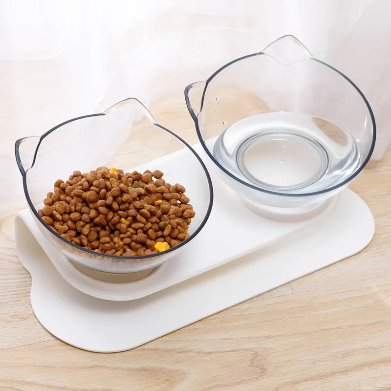 Non-Slip Double Bowls Pet Water Food