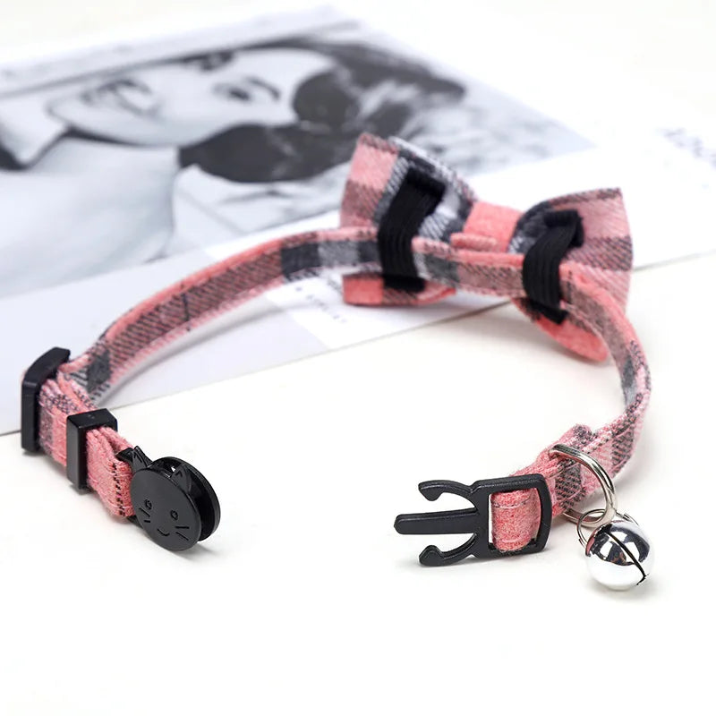 Dog Collar With Sash Small Bell For Cats