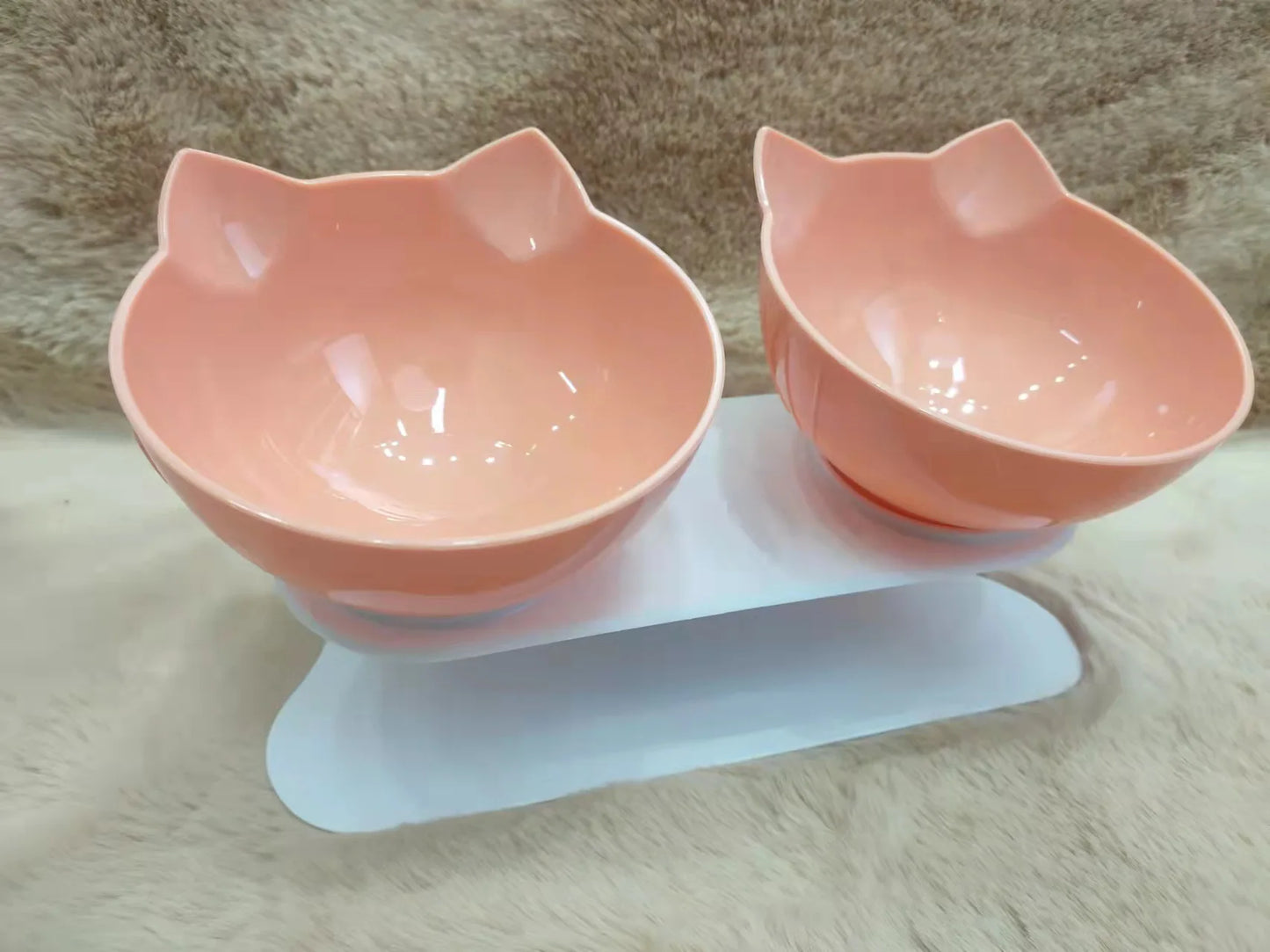 Non-Slip Double Bowls Pet Water Food