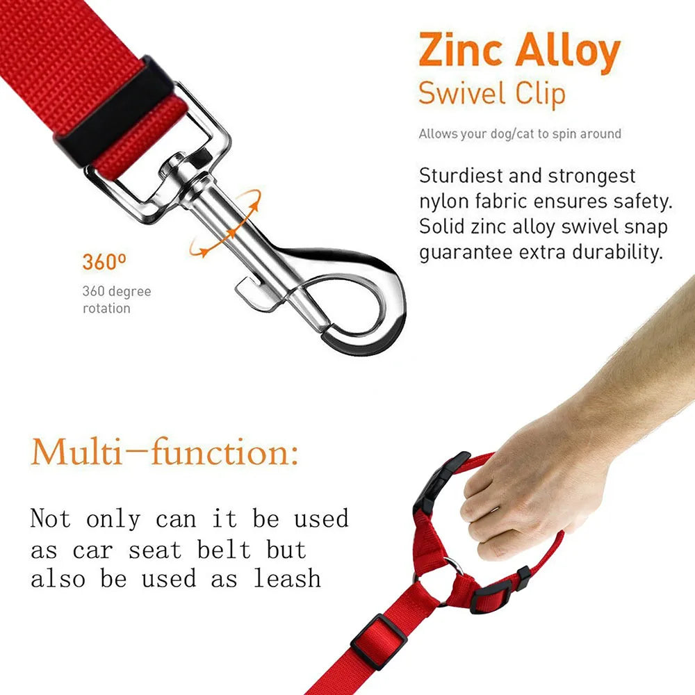 Two-in-one Nylon Adjustable Dogs Harness Collar