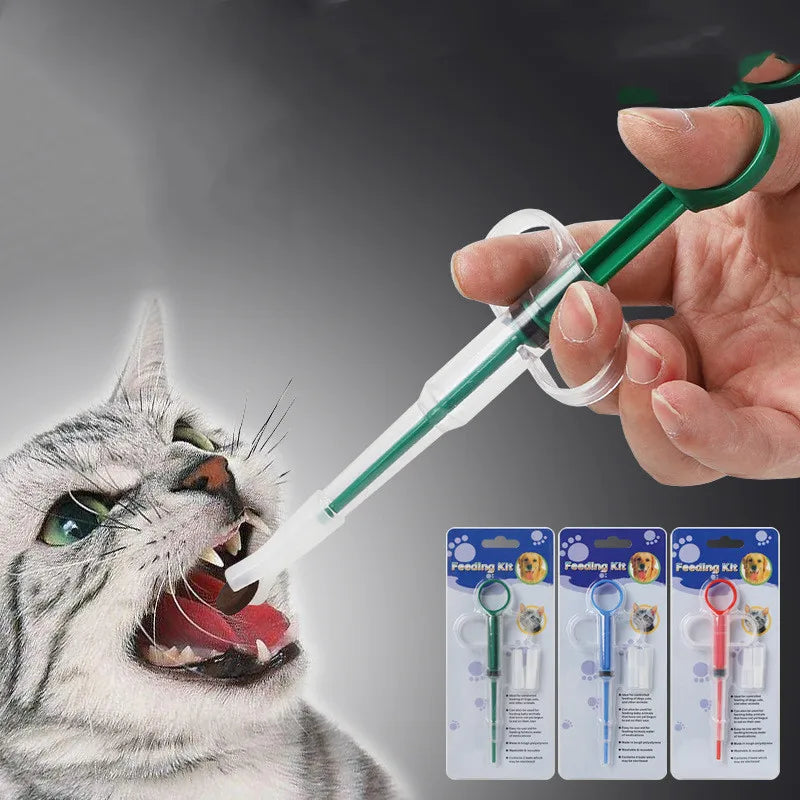 1pc Pet Cat Syringe Dog Medicine Feeder