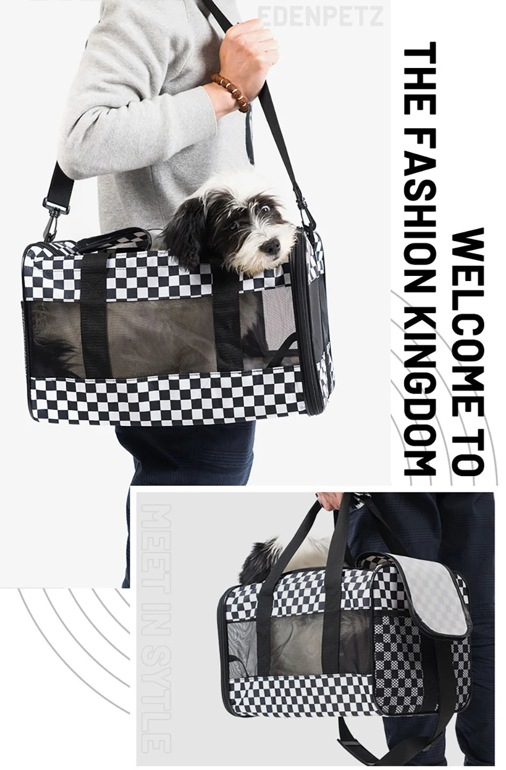 Small Pet Cat Carrier Bag Transport Breathable Fashion Handbag