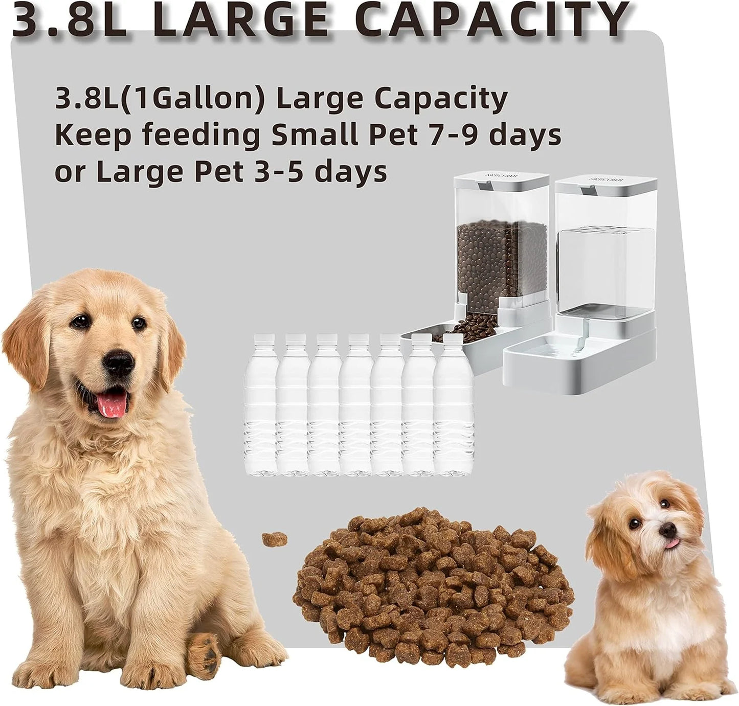 Dog and cat Feeder Water Dispenser Automatic