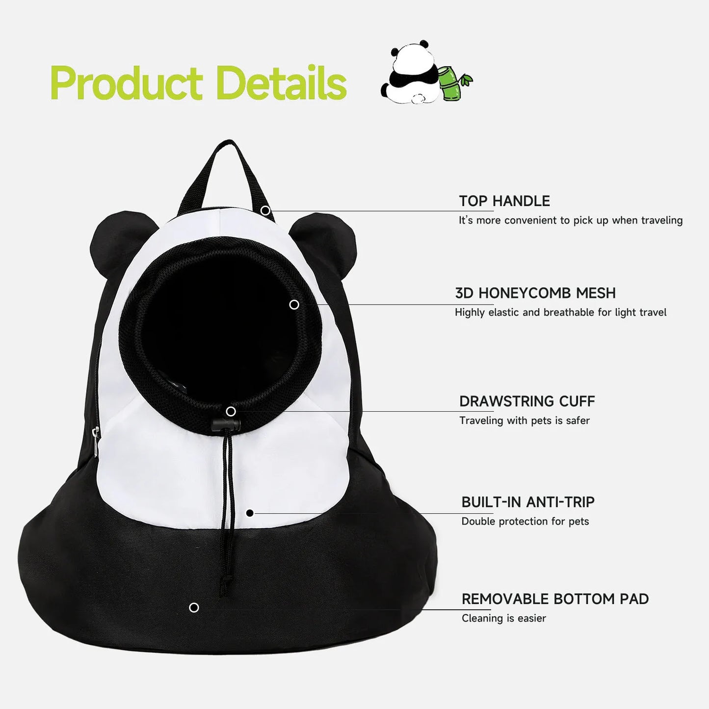 New!Large Pet Dog Cat Backpack With 8KG Capacity, Breathable,