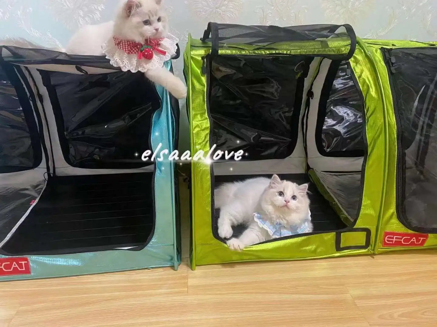 Large Pet Dog Cat Cage Foldable