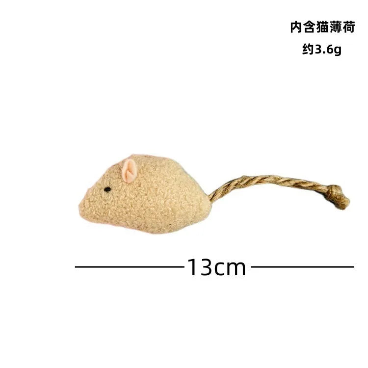 3-200 Pcs Rattle Cat Mouse Toys